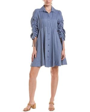 Maison Tara Midi Dress - Blue