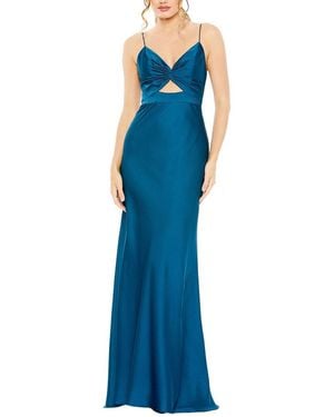 Mac Duggal Keyhole Gown - Blue