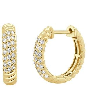 Sabrina Designs 14K 0.26 Ct. Tw. Diamond Huggie Earrings - Metallic
