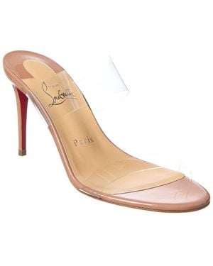 Christian Louboutin Just Nothing 85 Patent Sandal - White