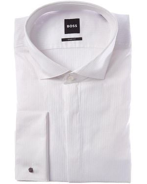 BOSS Max Sharp Fit Dress Shirt - White