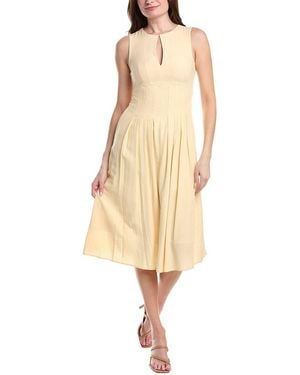 Sam Edelman Solid Midi Dress - Natural