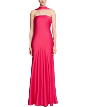 Halston Vali Crepe Gown - Pink