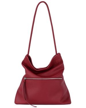 Tiffany & Fred Paris Soft Leather Tote - Red