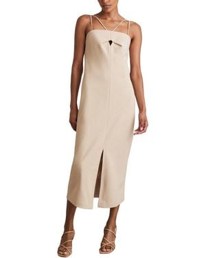 Reiss Juni Midi Dress - Natural