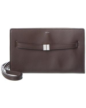 TOTEME Leather Crossbody - Brown