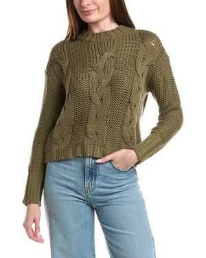 Saltwater Luxe Cable Knit Jumper - Green