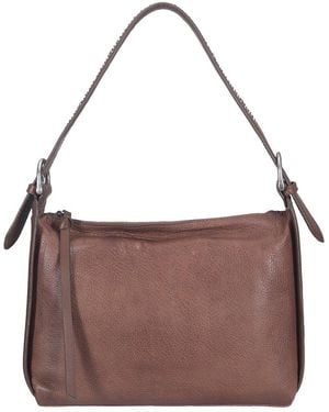 Frye Carla Leather Shoulder - Brown