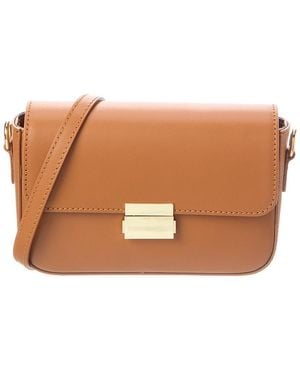 Italian Leather Crossbody - Brown