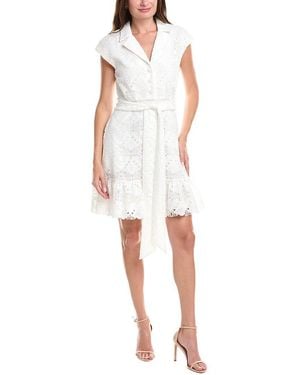Badgley Mischka Lace Mini Dress - White