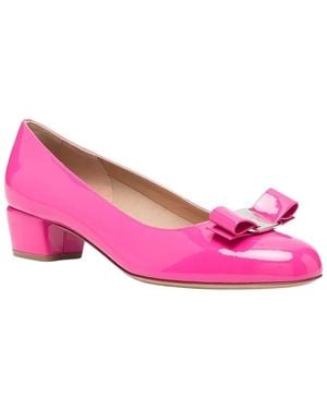 Ferragamo Ornament Leather Pump - Pink