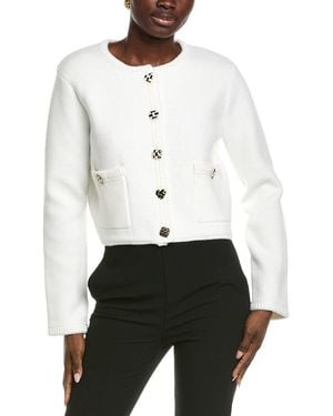 Endless Rose Button-Up Cardigan - White