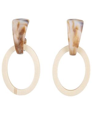 Eye Candy LA Jaden Loop Earrings - White