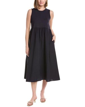 Eileen Fisher Knit Bodice Flare Dress - Black