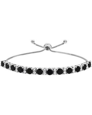 Lab Grown Gemstones Lab-Grown Diamond & Gemstone Bolo Bracelet - White