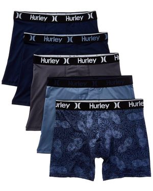 Hurley 5Pk Regrind Boxer Brief - Blue