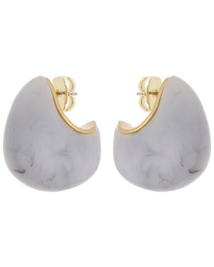 Reiss Carlotta Curve Stud Earrings - White