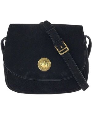 Celine Suede Star Ball Shoulder Bag (Authentic Pre-Loved) - Black