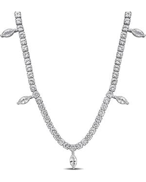 Rina Limor 11.49 Ct. Tw. Lab-Grown Sapphire Necklace - Metallic