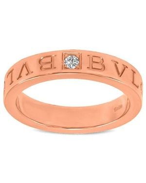 BVLGARI 18K Rose 0.01 Ct. Tw. Diamond Ring - Pink