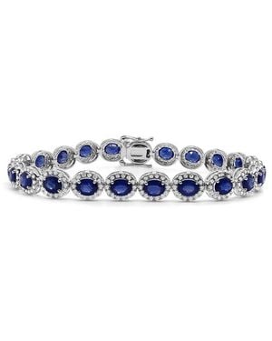 Sabrina Designs 14K 13.23 Ct. Tw. Diamond & Sapphire Stackable Bracelet - Blue