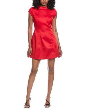 Bardot Delphi Hourglass Satin Dress - Red