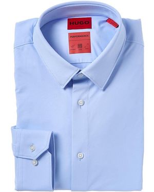 BOSS Extra Slim Fit Performance Dress Shirt - Blue