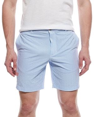 Tailorbyrd Seersucker Stripe Short - Blue