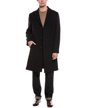 Theory Monroe Wool-Blend Trench Coat - Black