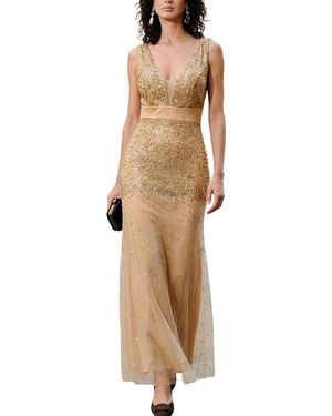 Vincent Embellished Maxi Dress - Natural