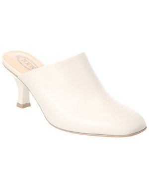 Tod's Leather Mule - White