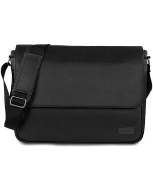 Bugatti Contrast Messenger Bag - Black