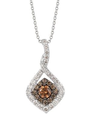 Le Vian Natural Colored Diamonds 14K 1.33 Ct. Tw. Diamond Pendant Necklace - White