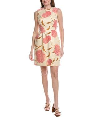 Lela Rose Floral Mini Dress - Red