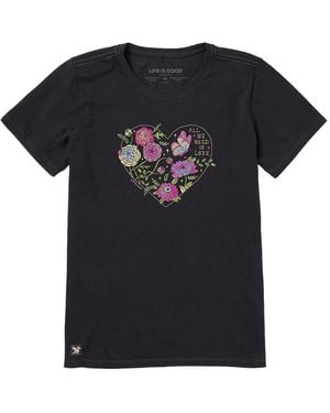 Life Is Good. Crusher T-Shirt - Black