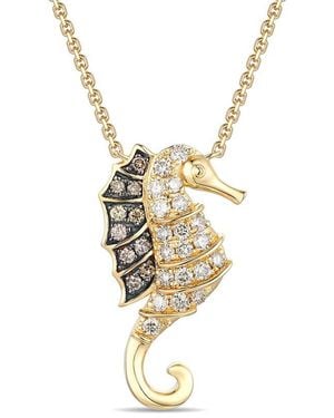 Le Vian Seahorse 14K 0.41 Ct. Tw. Diamond Necklace - Metallic