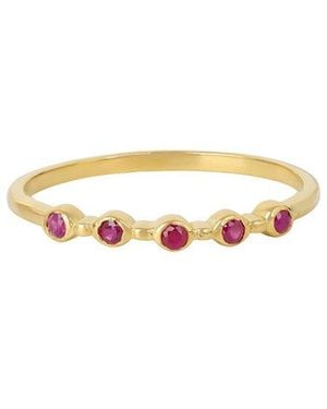 TIRAMISU Over 0.08 Ct. Tw. Ruby Ring - White