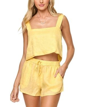 LSPACE Long Island Linen Top - Yellow