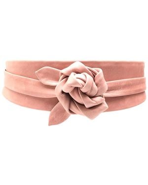 Ada Classic Wrap Leather Belt - Pink