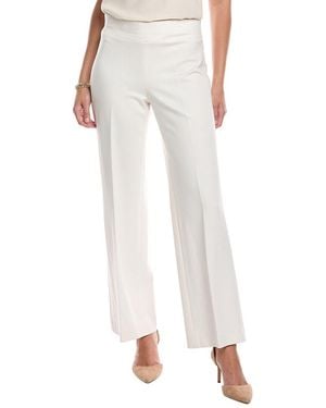 Anne Klein Pull-On Wide Leg Trouser - White