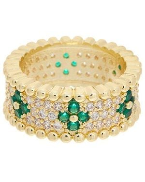 Juvell 18K Plated Cz Ring - White