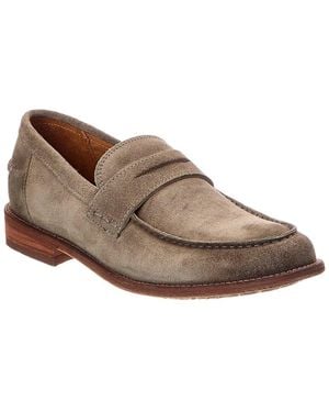 Frye Tyler Flex Suede Penny Loafer - Brown