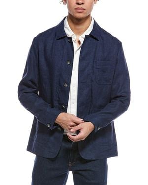 BOSS Carper Linen Jacket - Blue