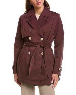 Fleurette Trench Coat - Purple