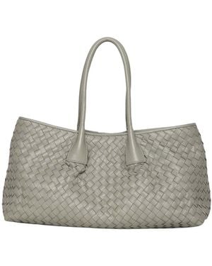 Walter Baker Alina Large Leather Tote - Gray