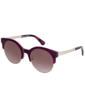 Kate Spade Burgundy Round Gradient Sunglasses - Purple