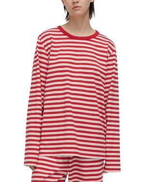 Marimekko Tasaraita Kioski Jersey Shirt - Red