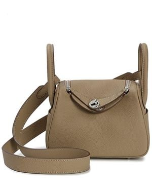 Tiffany & Fred Paris Mini Leather Satchel - Brown