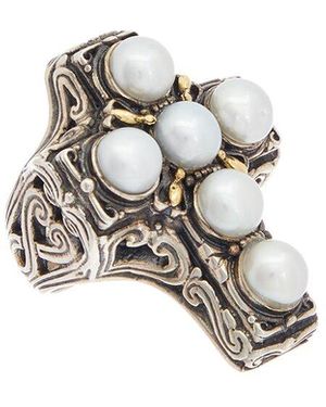 Konstantino Kassandra 18k & Silver 6-6.5mm Pearl Ring - White