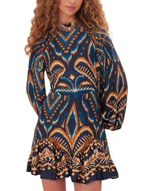 FARM Rio Ikat Maxi Dress - Blue